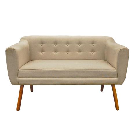 Kit Sofá Retrô Namoradeira e 02 Poltronas Julia Linho Palha A32 - DRossi é boa?