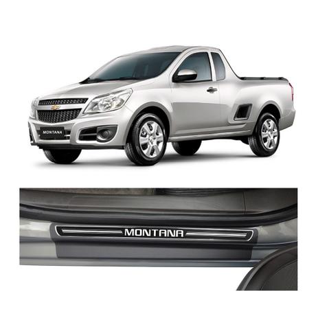 Kit Soleira Chevrolet Montana 2011 A 2018 4P Elegance Premium - Np Menor preço em Kit Soleira Chevrolet Montana 2011 A 2018 4P Elegance Premium - Np