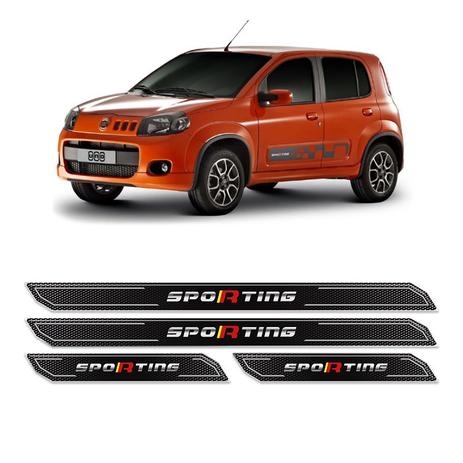 Kit Soleira Da Porta Diamante Fiat Uno Sporting Resinada - Sportinox Menor preço em Kit Soleira Da Porta Diamante Fiat Uno Sporting Resinada - Sportinox