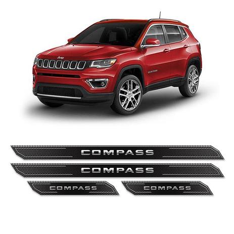 Kit Soleira Da Porta Diamante Jeep Compass 2018 Resinada - Sportinox Menor preço em Kit Soleira Da Porta Diamante Jeep Compass 2018 Resinada - Sportinox