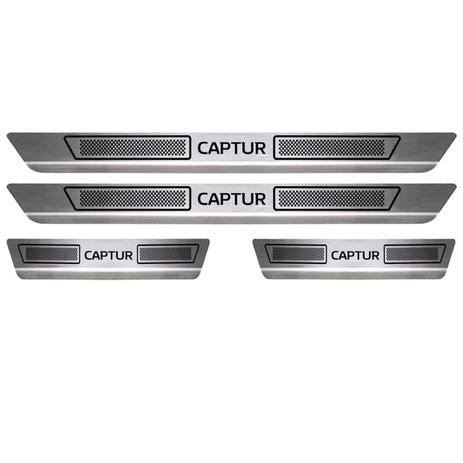 Kit Soleira de Porta em Aço Inox Renault Captur Sofisti-Car 4 Peças - Sofisticar Menor preço em Kit Soleira de Porta em Aço Inox Renault Captur Sofisti-Car 4 Peças - Sofisticar