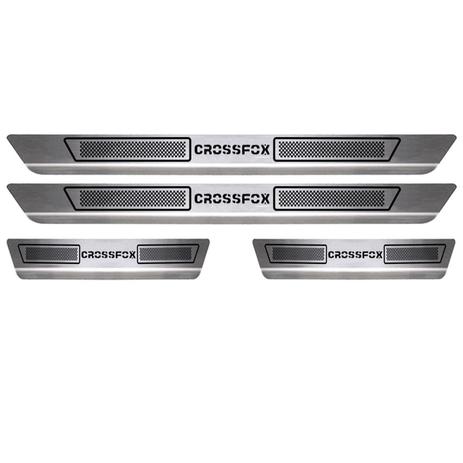 Kit Soleira de Porta em Aço Inox VW CrossFox Sofisti-Car 4 Peças - Sofisticar Menor preço em Kit Soleira de Porta em Aço Inox VW CrossFox Sofisti-Car 4 Peças - Sofisticar