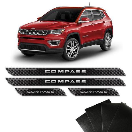 Kit Soleira Diamante Jeep Compass 2018 2019 E Protetor De Porta - Sportinox Menor preço em Kit Soleira Diamante Jeep Compass 2018 2019 E Protetor De Porta - Sportinox