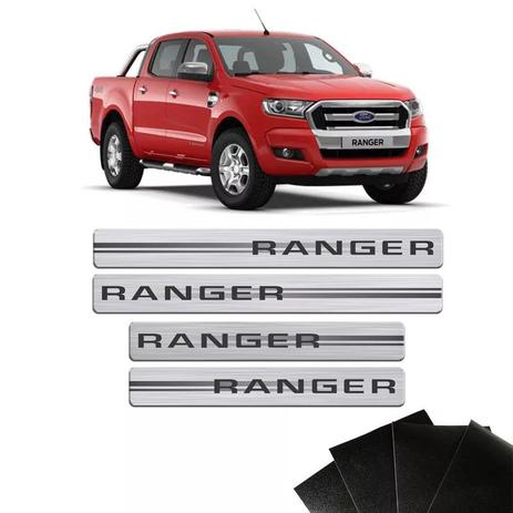 Kit Soleira Escovada Ranger 2012 A 2019 E Protetor de Porta - Sportinox Menor preço em Kit Soleira Escovada Ranger 2012 A 2019 E Protetor de Porta - Sportinox
