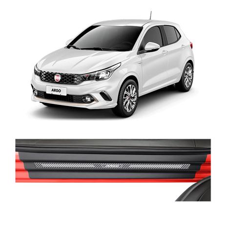 Kit Soleira Fiat Argo 4P Carbono - Np Menor preço em Kit Soleira Fiat Argo 4P Carbono - Np
