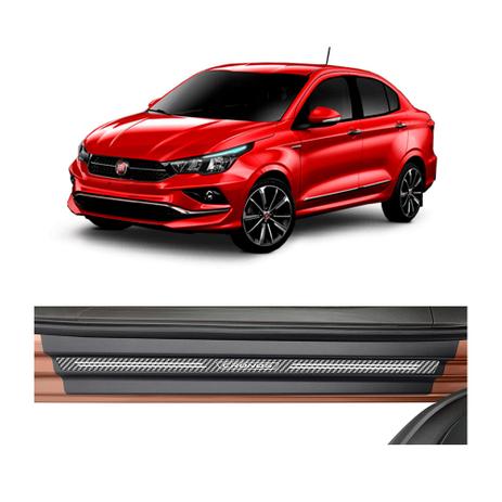 Kit Soleira Fiat Cronos 2018 4 Portas Carbono - Np Menor preço em Kit Soleira Fiat Cronos 2018 4 Portas Carbono - Np
