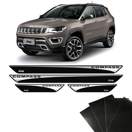 Kit Soleira Jeep Compass 17/19 Com Adesivo Protetor de Porta - Sportinox Menor preço em Kit Soleira Jeep Compass 17/19 Com Adesivo Protetor de Porta - Sportinox
