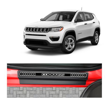 Kit Soleira Jeep Compass 4P Elegance Premium - Np Menor preço em Kit Soleira Jeep Compass 4P Elegance Premium - Np