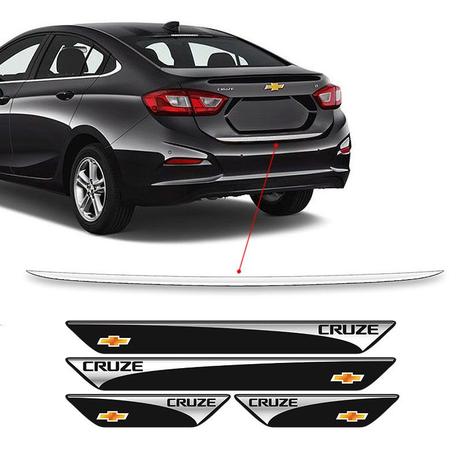 Kit Soleira Protetora Cruze Sedan 2017 + Friso Porta-Malas - Sportinox Menor preço em Kit Soleira Protetora Cruze Sedan 2017 + Friso Porta-Malas - Sportinox