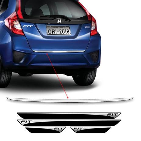 Kit Soleira Protetora Honda Fit 15/18 + Friso Do Porta-Malas - Sportinox Menor preço em Kit Soleira Protetora Honda Fit 15/18 + Friso Do Porta-Malas - Sportinox