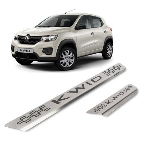Kit Soleira Renault KWID 4P Inox - Marçon Menor preço em Kit Soleira Renault KWID 4P Inox - Marçon
