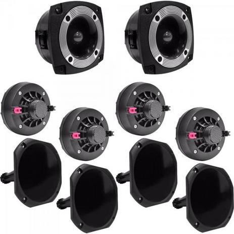 Kit Som Automotivo 120W RMS 8 Ohms 4 DRIVERS 4 CORNETAS CURTAS 2 SUPER TWEETERS ORION Menor preço em Kit Som Automotivo 120W RMS 8 Ohms 4 DRIVERS 4 CORNETAS CURTAS 2 SUPER TWEETERS ORION
