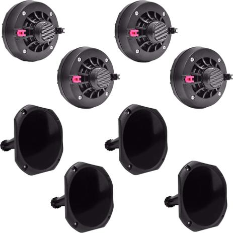 Kit Som Automotivo 120W RMS 8 Ohms 4 DRIVERS + 4 CORNETAS CURTAS ORION Menor preço em Kit Som Automotivo 120W RMS 8 Ohms 4 DRIVERS + 4 CORNETAS CURTAS ORION
