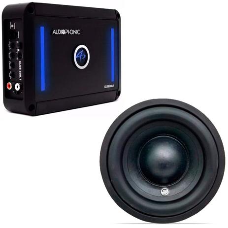 Kit Som Automotivo 350W RMS com Amplificador e Subwoofer de 10 - Audiophonic Menor preço em Kit Som Automotivo 350W RMS com Amplificador e Subwoofer de 10 - Audiophonic