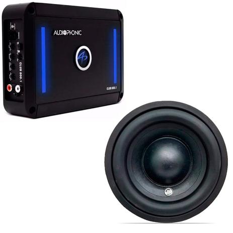 Kit Som Automotivo 350W RMS com Amplificador e Subwoofer de 8 - Audiophonic Menor preço em Kit Som Automotivo 350W RMS com Amplificador e Subwoofer de 8 - Audiophonic