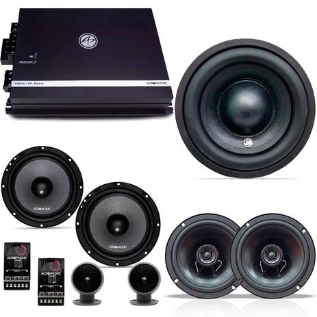 Kit Som Automotivo 660W RMS com Amplificador Kit 2 Vias 6.5, Coaxial 6 e Subwoofer 10 - Audiophonic Menor preço em Kit Som Automotivo 660W RMS com Amplificador Kit 2 Vias 6.5, Coaxial 6 e Subwoofer 10 - Audiophonic