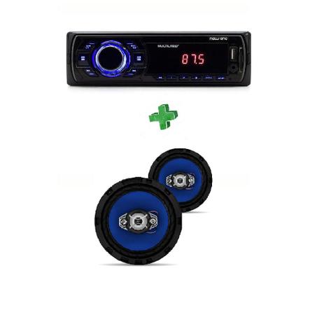 KIT-Som Automotivo New One Multilaser MP3 Player + Par Alto Falante Quadriaxial Orion 6” 110W RMS - Multilaser/orion Menor preço em KIT-Som Automotivo New One Multilaser MP3 Player + Par Alto Falante Quadriaxial Orion 6” 110W RMS - Multilaser/orion