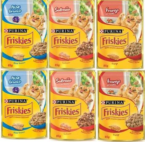 Kit Sortido Ração Úmida para Gato Sachê - Friskies 6 Unidades de 85g Cada - Purina é boa?
