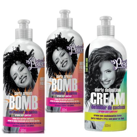 Kit Soul Power Creme Bomb e Definition 3 itens Menor preço em Kit Soul Power Creme Bomb e Definition 3 itens