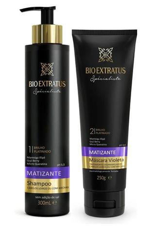 Kit Spécialiste Shampoo 300ml + Máscara Violeta 250g - Bio Extratus Menor preço em Kit Spécialiste Shampoo 300ml + Máscara Violeta 250g - Bio Extratus