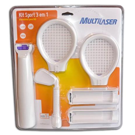 Kit Sport 3 Em 1 Para Nintendo Wii Js058 - Multilaser Menor preço em Kit Sport 3 Em 1 Para Nintendo Wii Js058 - Multilaser