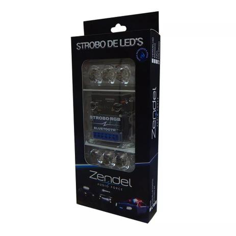 Kit Strobo Automotivo Zendel RGB Bluetooth 2 Faróis - RGB 7 Cores Menor preço em Kit Strobo Automotivo Zendel RGB Bluetooth 2 Faróis - RGB 7 Cores