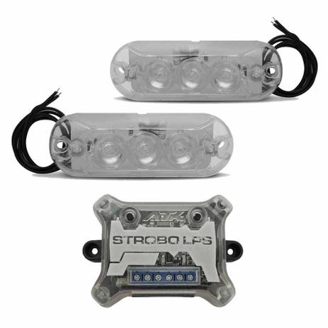 Kit Strobo LED AJK Sound LPS Black Âmbar 12 Efeitos Menor preço em Kit Strobo LED AJK Sound LPS Black Âmbar 12 Efeitos