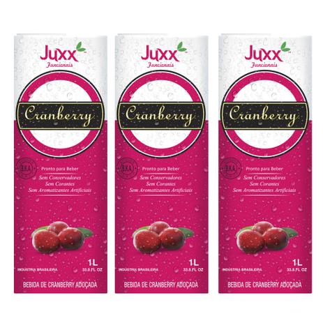 Kit SUCO CRANBERRY JUXX - 03 X 1000ML - Globalbev Menor preço em Kit SUCO CRANBERRY JUXX - 03 X 1000ML - Globalbev