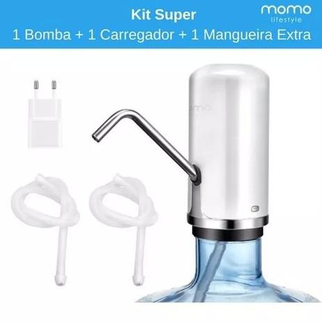Kit Super - Bebedouro bomba para galão de água Momo Lifestyle - Branco Bom Dia é ruim? Kit Super - Bebedouro bomba para galão de água Momo Lifestyle - Branco Bom Dia é boa?