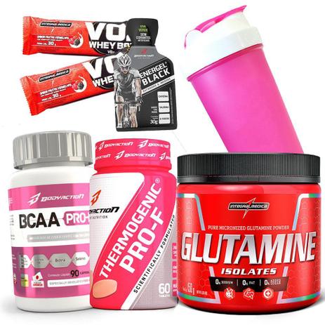 Kit Suplementos Emagrecimento e Definição - Termogenico + Bcaa + Glutamina Isolates - Integralmedica Menor preço em Kit Suplementos Emagrecimento e Definição - Termogenico + Bcaa + Glutamina Isolates - Integralmedica