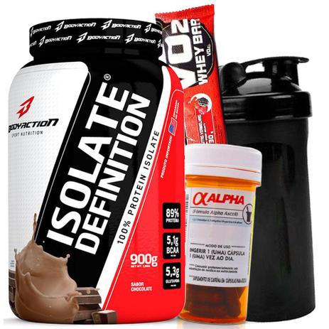 Kit Suplementos - Massa Magra - Whey Isolado 900g Sem Lactose + Cafeína Alpha 210mg + Coqueteleira - Body action Menor preço em Kit Suplementos - Massa Magra - Whey Isolado 900g Sem Lactose + Cafeína Alpha 210mg + Coqueteleira - Body action
