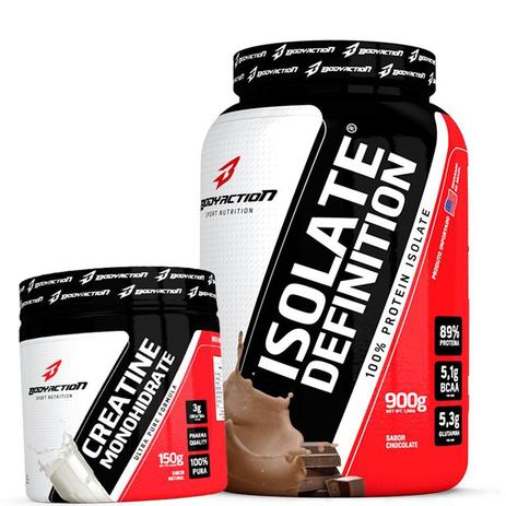 Kit Suplementos Pra Ganhar Massa Magra - Whey Protein Isolado 900g + Creatina 150g - Body Action é boa?