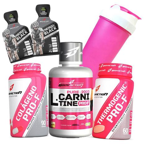 Kit Suplementos Pra Secar Gordura da Barriga - Colágeno + L-carnitina + Termogenico - Body Action Menor preço em Kit Suplementos Pra Secar Gordura da Barriga - Colágeno + L-carnitina + Termogenico - Body Action