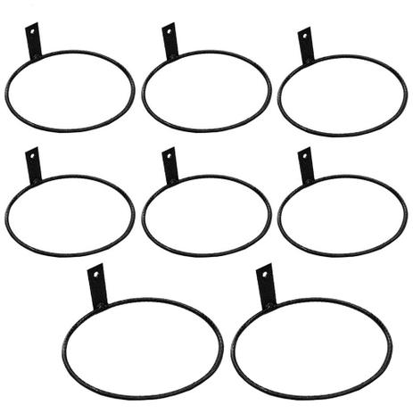 Kit Suporte Anel Parede Vaso AutoIrrigável 6x 12cm + 2x 14cm - Raiz Menor preço em Kit Suporte Anel Parede Vaso AutoIrrigável 6x 12cm + 2x 14cm - Raiz