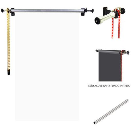Menor preço em Kit Suporte de Fundo com Expan para Parede para 1 Rolo - Easy