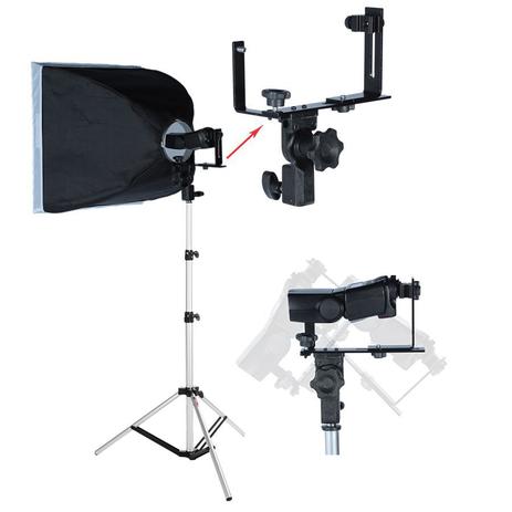 Kit suporte para flash speedlight e softbox 75cm - Incoflash Menor preço em Kit suporte para flash speedlight e softbox 75cm - Incoflash