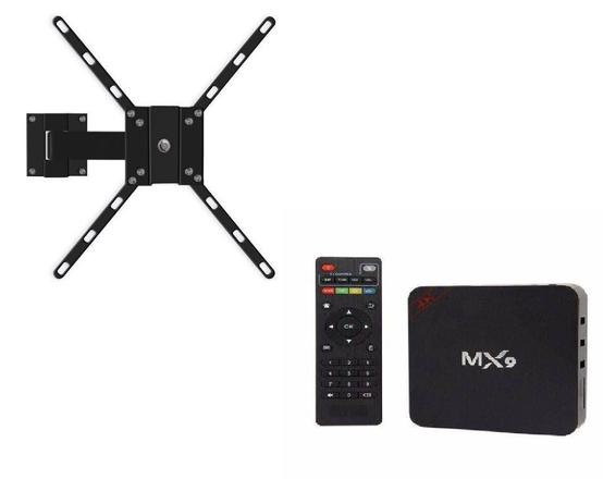 Kit Suporte para TV bi articulado Mais um aparelho Android - Prismatic Menor preço em Kit Suporte para TV bi articulado Mais um aparelho Android - Prismatic