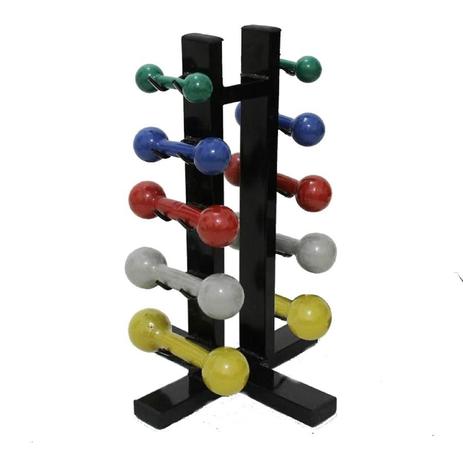 Kit Suporte Torre Expositor 5 Pares Halteres 1 a 5 Kg - Kl master fitness Menor preço em Kit Suporte Torre Expositor 5 Pares Halteres 1 a 5 Kg - Kl master fitness