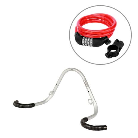 Kit Suporte Vertical de Parede para 02 Vagas AL-70 Altmayer + Cadeado PRO com Segredo 1m Vermelha Menor preço em Kit Suporte Vertical de Parede para 02 Vagas AL-70 Altmayer + Cadeado PRO com Segredo 1m Vermelha