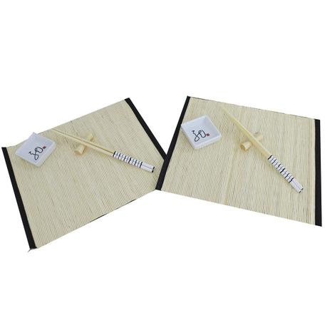 Kit Sushi Branco/Preto 2 Pessoas - Btc Menor preço em Kit Sushi Branco/Preto 2 Pessoas - Btc