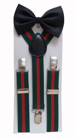 Kit Suspensório Infantil Verde Vermelho + Gravata Borboleta - Aeo Menor preço em Kit Suspensório Infantil Verde Vermelho + Gravata Borboleta - Aeo