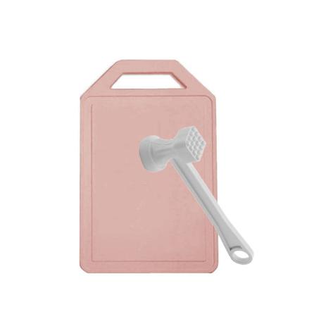 Kit Tabua e Martelo Amaciador de Cozinha Rosa 2 peças - Simonaggio Menor preço em Kit Tabua e Martelo Amaciador de Cozinha Rosa 2 peças - Simonaggio