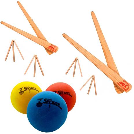 Kit Tacos de Bets em Madeira Tamanho Grande + Betes Infantil + 3 Bolinhas  Mandiali é boa?