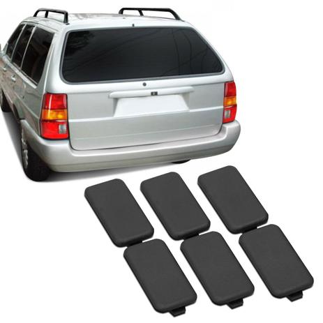 Kit Tampa do Parafuso Suporte Bagagito Santana Quantum 1991 a 2002 Preto 6 Peças - Apa Menor preço em Kit Tampa do Parafuso Suporte Bagagito Santana Quantum 1991 a 2002 Preto 6 Peças - Apa