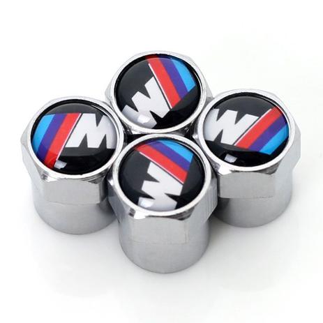 Kit Tampa Válvula Bico Pneu Aço Inox BMW M 4 Pçs - Cromado - Distribuído frc magazine Menor preço em Kit Tampa Válvula Bico Pneu Aço Inox BMW M 4 Pçs - Cromado - Distribuído frc magazine