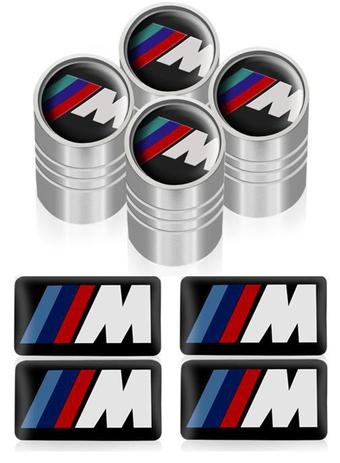 Kit Tampa Válvula Bico Pneu + Emblema BMW Motorsport 8 Pçs - Distribuído frc magazine Menor preço em Kit Tampa Válvula Bico Pneu + Emblema BMW Motorsport 8 Pçs - Distribuído frc magazine