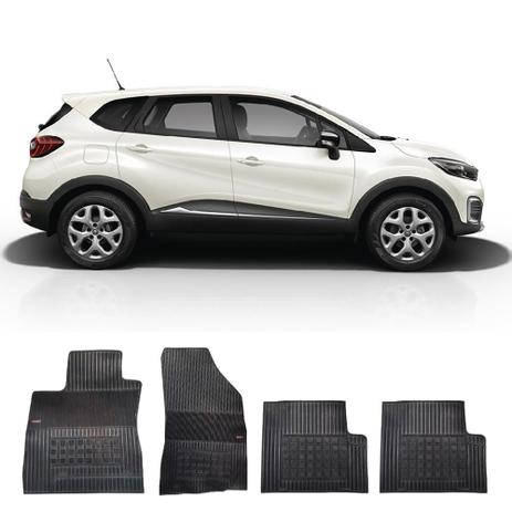 Kit Tapete Borracha Borcol Captur + Porta Malas Menor preço em Kit Tapete Borracha Borcol Captur + Porta Malas