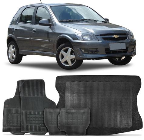 Kit Tapete Celta 2000 A 2015 + Porta Malas Borracha 5 Peças - Borcol Menor preço em Kit Tapete Celta 2000 A 2015 + Porta Malas Borracha 5 Peças - Borcol