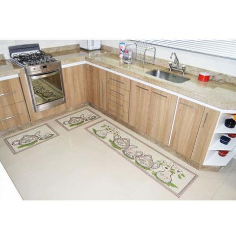 Kit Tapete De Cozinha 3 Peças Sisal Look Bule - Rayza tapetes Menor preço em Kit Tapete De Cozinha 3 Peças Sisal Look Bule - Rayza tapetes