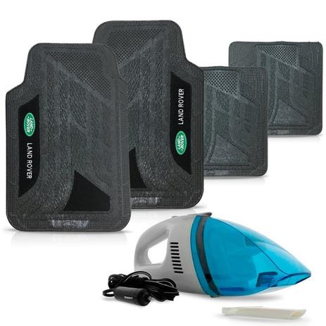 Kit tapete universal pvc com carpete land rover + aspirador - Sp acessórios Menor preço em Kit tapete universal pvc com carpete land rover + aspirador - Sp acessórios